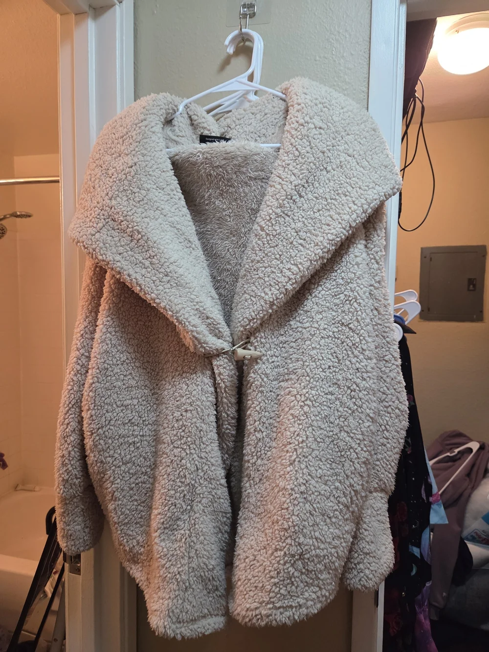 Popflex Faux Sherpa Cocoon Coat L/XL